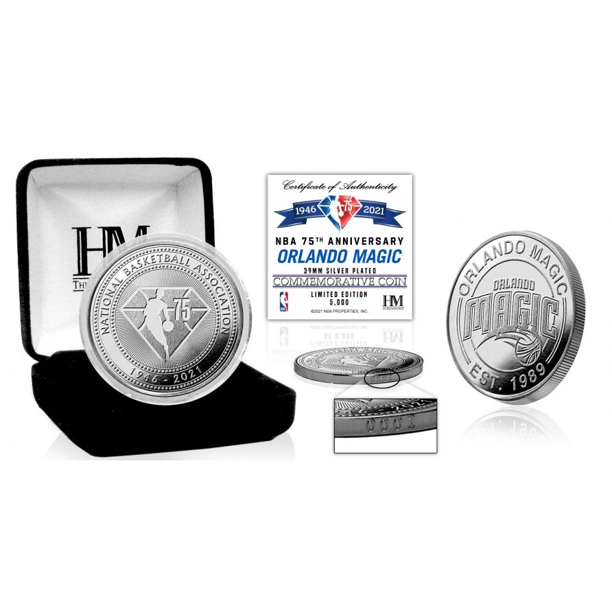 Orlando Magic NBA 75th Anniversary Silver Mint Coin