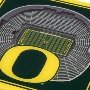 Oregon Ducks 3D StadiumViews Coaster Set