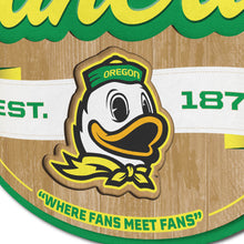 Oregon Ducks 3D Fan Cave Wood Sign