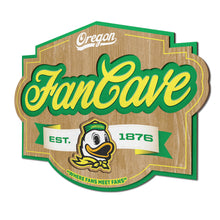 Oregon Ducks 3D Fan Cave Wood Sign