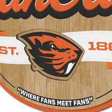 Oregon State Beavers 3D Fan Cave Wood Sign