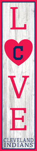 Cleveland Indians Love Door Leaner  12"x48"
