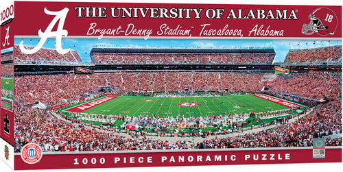 Alabama Crimson Tide Football Panoramic Puzzle