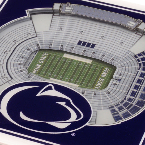 Penn State Nittany Lions 3D StadiumViews Coaster Set