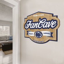 Penn State Nittany Lions 3D Fan Cave Wood Sign