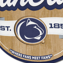 Penn State Nittany Lions 3D Fan Cave Wood Sign