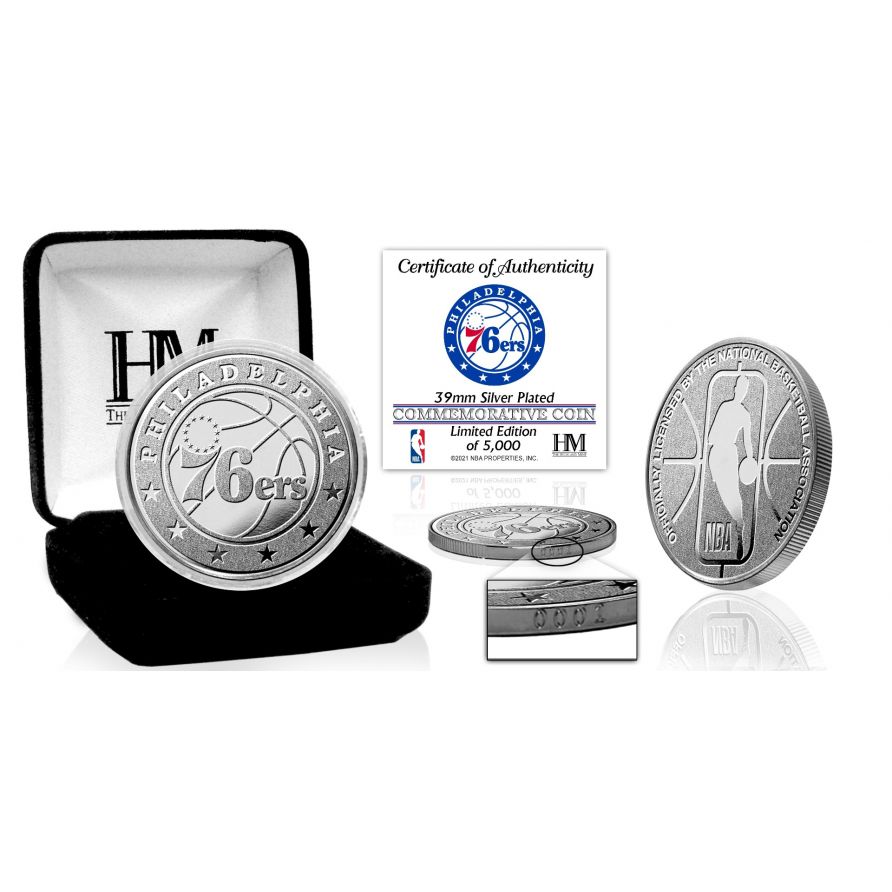 Philadelphia 76ers Silver Mint Coin