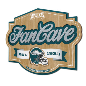 Philadelphia Eagles 3D Fan Cave Wood Sign