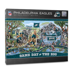 Philadelphia Eagles Game Day At The Zoo 500 Piece Puzzle
