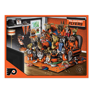 Philadelphia Flyers Purebred Fans 500 Piece Puzzle - "A Real Nailbiter"