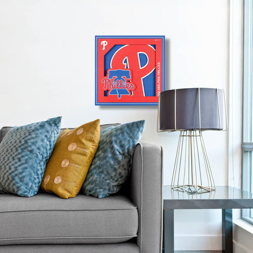 Philadelphia Phillies 3D Logo Series Wall Art - 12