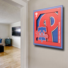 Philadelphia Phillies 3D Logo Series Wall Art - 12"x12"