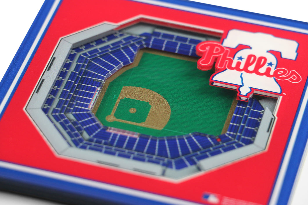 Philadelphia Phillies 3D StadiumViews Coaster Set