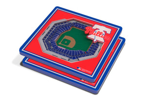 Philadelphia Phillies 3D StadiumViews Coaster Set