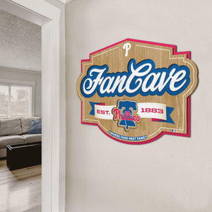 Philadelphia Phillies 3D Fan Cave Wood Sign