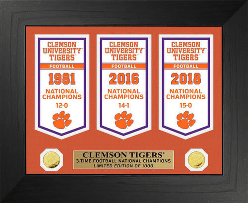 Clemson Tigers National Champions Deluxe Banner Collection