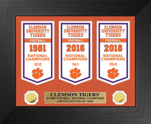 Clemson Tigers National Champions Deluxe Banner Collection