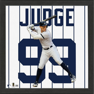 Aaron Judge New York Yankees Impact Jersey Framed Photo