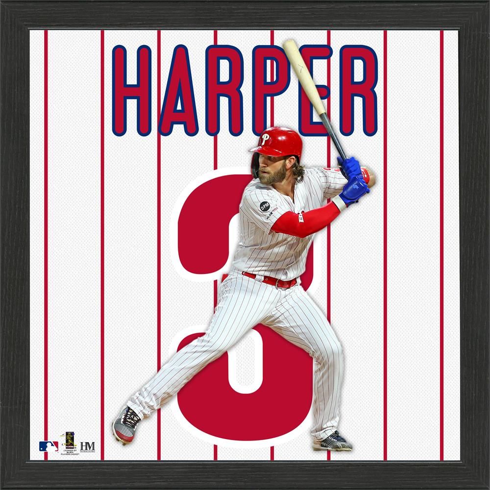 Bryce Harper Philadelphia Phillies Impact Jersey Framed Photo