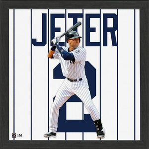 Derek Jeter New York Yankees Impact Jersey Framed Photo