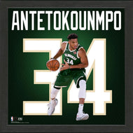 Giannis Antetokounmpo Milwaukee Bucks Impact Jersey Framed Photo