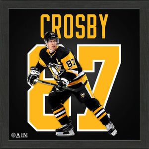 Sidney Crosby Pittsburgh Penguins Impact Jersey Frame