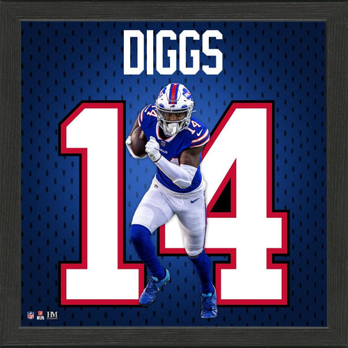 Stefon Diggs Buffalo Bills Jersey Number Frame