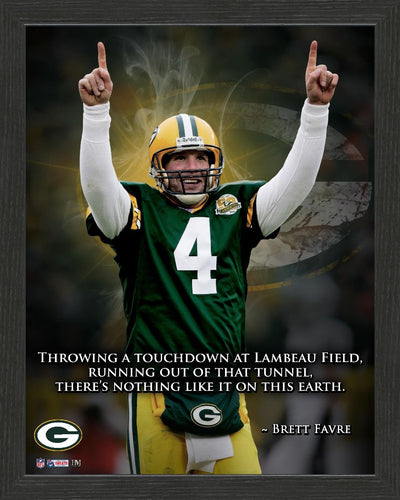 Brett Favre Green Bay Packers Inspiration Frame