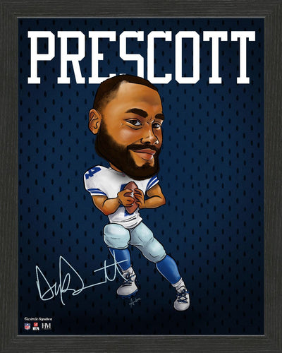 Dak Prescott Dallas Cowboys Framed Pro Dynamo