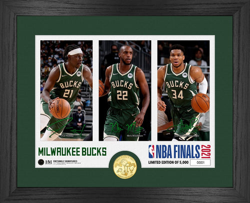 Milwaukee Bucks 2021 NBA Finals Team Force Bronze Coin Photo Mint