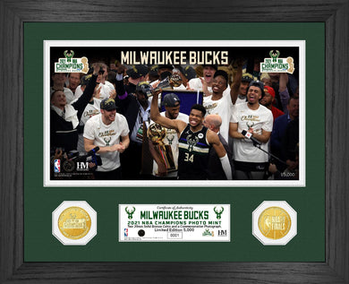 Milwaukee Bucks 2021 NBA Champions Bronze Coin Photo Mint