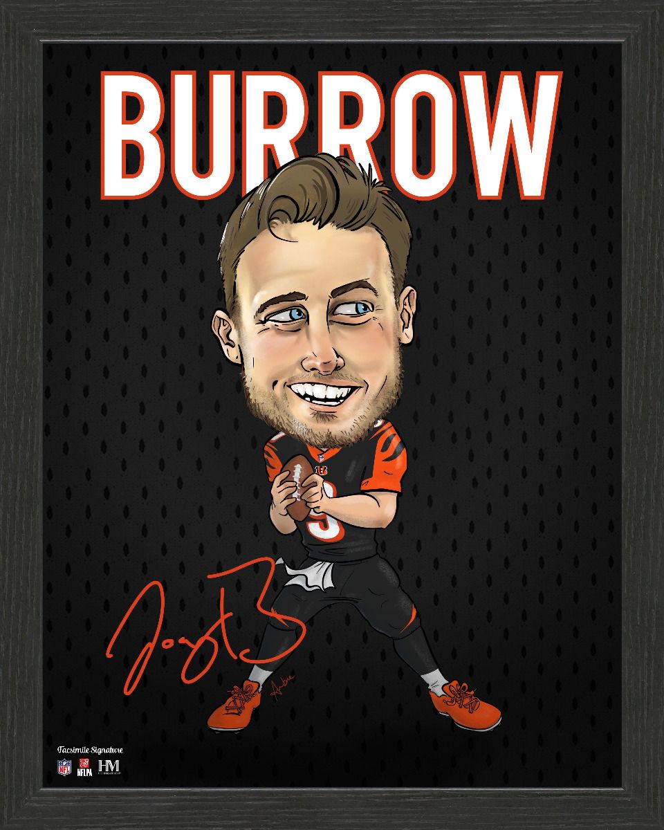 Joe Burrow Cincinnati Bengals Framed Pro Dynamo