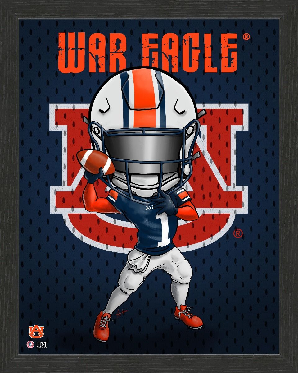 Auburn Tigers Framed Collegiate Dynamo War Eagle
