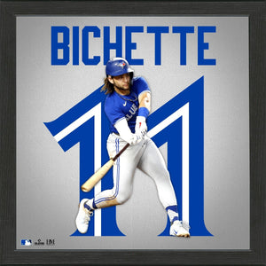 Bo Bichette Blue Jays Impact Jersey Framed Photo