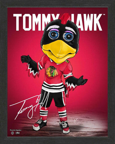 Chicago Blackhawks Tommy Hawk Framed Dynamo