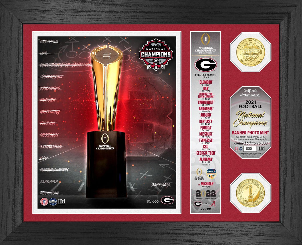 Georgia Bulldogs 2021 College Football National Champions Banner