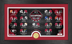 Georgia Bulldogs 2021 Football National Champions Panoramic Photo Mint