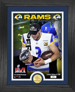 Matthew Stafford Los Angeles Rams Super Bowl 56 Champion Lombardi Trophy Photo Mint