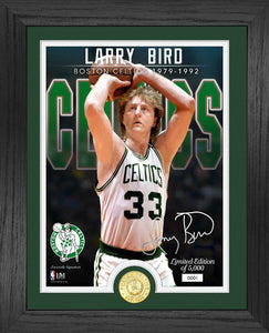 Larry Bird Boston Celtics Bronze Coin Photo Mint