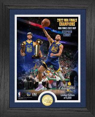 Stephen Curry Golden State Warriors 2022 NBA Finals MVP Bronze Coin Photo Mint