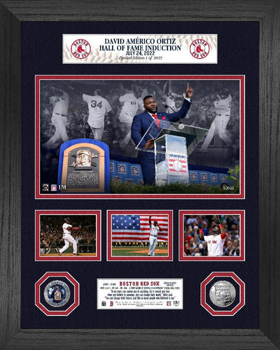 David Ortiz Boston Red Sox  2022 Hall Of Fame Induction Marquee Silver Coin Photo Mint