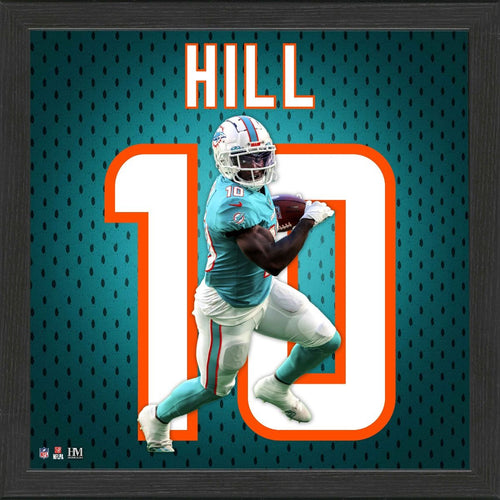 Tyreke Hill Miami Dolphins Jersey Impact Frame