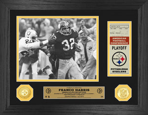 Franco Harris Pittsburgh Steelers Immaculate Reception 50th Anniversary Ticket Photo Mint