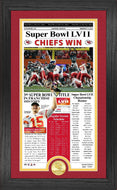 Kansas City Chiefs Super Bowl 57 Champions Front Page Bronze Coin Photo Mint