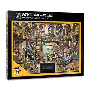 Pittsburgh Penguins Barnyard Fans 500 Piece Puzzle