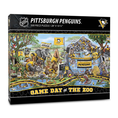 Pittsburgh Penguins Game Day At The Zoo 500 Piece Puzzle