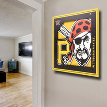 Pittsburgh Pirates 3D Logo Series Wall Art - 12"x12"