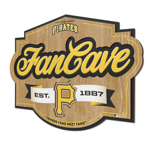 Pittsburgh Pirates 3D Fan Cave Wood Sign