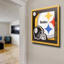 Pittsburgh Steelers 3D Logo Series Wall Art - 12"x12"