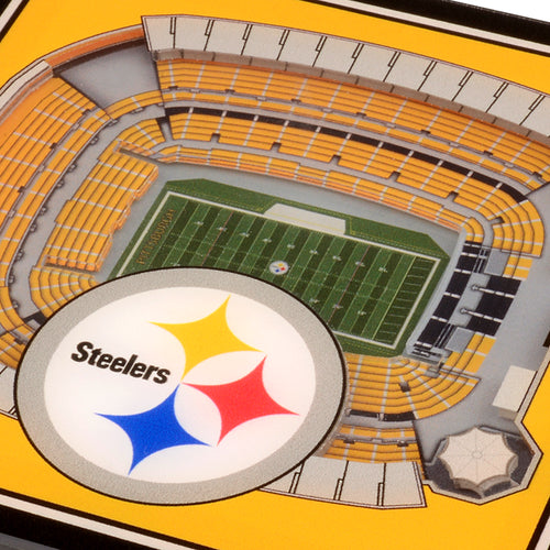 Pittsburgh Steelers 3D StadiumViews Coaster Set